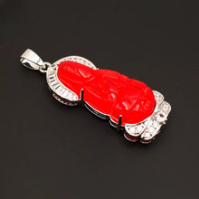 Load image into Gallery viewer, Nature Jade Guanyin Pendant Necklace Gift Jewelry charm Blessing Fortune New bb