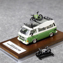 Load image into Gallery viewer, Mortal 1:64 White Green VW T3 Multi Van Camper Sport Model Diecast Metal Car