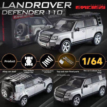 Load image into Gallery viewer, Enchery 1:64 Silver 2021 Defender 100 SUV Sports Model Diecast Metal Car New Collection