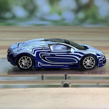 Load image into Gallery viewer, Mortal 1:64 Blue White Veyron SS Racing Sports Model Diecast Metal Car New Collection