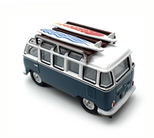 Load image into Gallery viewer, 1:76 Blue VW T1 Samba Camper Mini Van Sports Model Diecast Metal Car New Collection