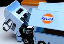 Load image into Gallery viewer, Tarmac 1:64 Fuso Blue Gulf Racing Truck Model Diecast Metal Car New Collection