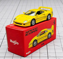 Load image into Gallery viewer, Maisto 1:64 Yellow F40 Speed Sports Open Model Diecast Metal Car New Collection