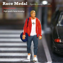 Load image into Gallery viewer, 1:64 Painted Figure Mini Model Miniature Resin Diorama Toy Man Carring Gym Bag R