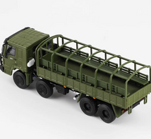Load image into Gallery viewer, JKM 1:64 Military Green HOWO 8x8 Personnel Carrier Truck Model Diecast Metal