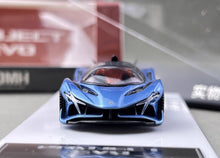 Load image into Gallery viewer, DMH 1:64 Blue Project Evo Racing Sports Model Diecast Metal Car New Collection