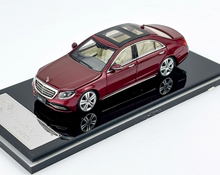 Load image into Gallery viewer, Glory 1:64 Wine Red S320L W222 Sedan Sports Model Diecast Metal Car New Collection
