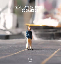 Load image into Gallery viewer, 1:64 Painted Figure Mini Model Miniature Car Scenes Resin Toy Casual Pocket Girl