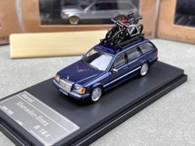 Load image into Gallery viewer, Mortal 1:64 Benz S124 E300 Wagon Roof Bicycle Classic Model Diecast Metal Car New