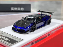 Load image into Gallery viewer, 1:64 Blue 458 GT LB Racing Sports Model Diecast Resin Car BN
