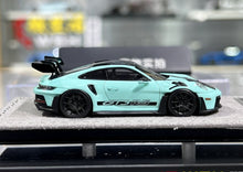 Load image into Gallery viewer, HH 1:64 Light Blue 992.1 GT3 RS Sports Model Diecast Resin Car New Collection