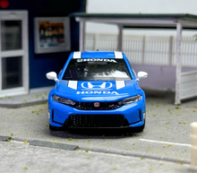 Load image into Gallery viewer, MINIGT 1:64 Blue Civic Type R FL5 #3 2023 Pace Model Diecast Metal Car New Collection