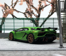 Load image into Gallery viewer, HH 1:64 Green Sian Aventador SVJ Racing Sports Model Diecast Metal Car New