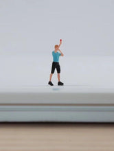 Load image into Gallery viewer, 1:64 Painted Figure Mini Model Miniature Resin Diorama Sand People Referee Man