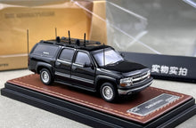 Load image into Gallery viewer, MK 1:64 Black Suburban CIA Jamming SUV Sports Model Diecast Metal Car New Collection