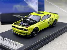 Load image into Gallery viewer, SH 1:64 Green Challenger SRT Muscle Hellcat Sports Model Diecast Metal Car BN