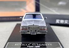 Load image into Gallery viewer, TC 1:64 1985 Silver Black Seville Elegante Sports Model Diecast Metal Car New Collection