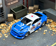 Load image into Gallery viewer, Liberty 1:64 Blue White Mustang Muscle Sports Model Diecast Metal Car New Collection