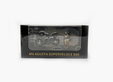 Load image into Gallery viewer, CM 1:64 Black MV Agusta 800 Figure Sports Model Diecast Metal Motorcycle New Collection