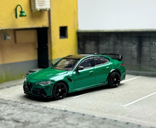 Load image into Gallery viewer, Tarmac 1:64 Green Giulia GTAm Racing Sports Model Diecast Metal Car New