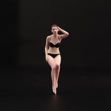 Load image into Gallery viewer, 1:64 Painted Figure Model Miniature Resin Diorama Sitting Bikini Girl With Chair New