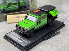 Load image into Gallery viewer, Autobots 1:64 Green Land Cruiser J70 LC79 Pickup Crew Cab Model Diecast Car