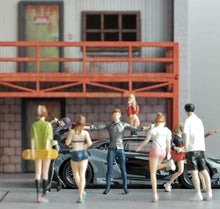 Load image into Gallery viewer, 1:64 Painted Figure Mini Model Toy Miniature Car Scenes Resin Male Singer Artist