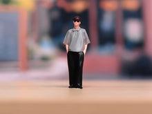 Load image into Gallery viewer, 1:64 Painted Figure Model Miniature Resin Diorama Sand Cool Boy With Sunglasses
