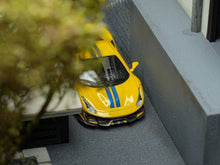 Load image into Gallery viewer, TOC 1:64 Yellow 488 Pista Coupe Sports Model Diecast Metal Car New Collection