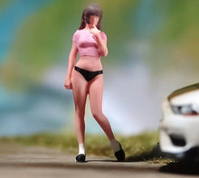 Load image into Gallery viewer, 1:64 Painted Figure Model Miniature Resin Diorama Sand Shy Girl Lady Cute Beauty Collection