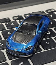 Load image into Gallery viewer, TSC 1:64 Blue Carbon VANTAGE V12 Sports Model Diecast Metal Car New Collection
