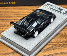 Load image into Gallery viewer, Topart 1:64 Black LBWK Countach Racing Sports Model Diecast Metal Car New Collection