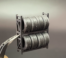 Load image into Gallery viewer, 1:64 Tire Rack Garage Display Scene Model Resin For Car New