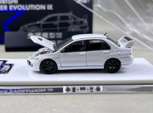 Load image into Gallery viewer, ATS 1:64 JDM White Lancer Evolution EVO IX 9 Sport Model Diecast Metal Car New Collection