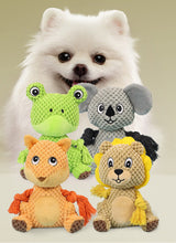 Load image into Gallery viewer, Dog Squeaky Toys Animal Shape Chew Puppy Canvas Toy Durablc Teeth Grinding Pet