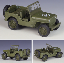 Load image into Gallery viewer, WELLY 1:36 Military 1941 Willys MB SUV Off Road Model Diecast Toy Metal Car