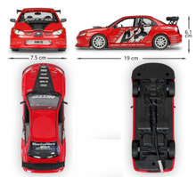Load image into Gallery viewer, WELLY 1:24 APR JDM Impreza WRX STI Racing Model Diecast Metal Car Display