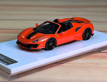 Load image into Gallery viewer, NEY 1:64 Orange 488 Pista Convertible Racing Sport Model Diecast Resin Car New