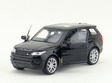 Load image into Gallery viewer, WELLY 1:36 Black Range Rover Sports SUV Model Diecast Toy Metal Car BN