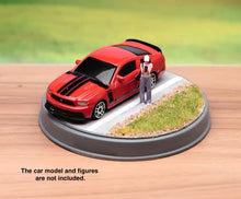 Load image into Gallery viewer, 1:64 Painted Car Model Base Miniature Diorama Roadside Sand Scenario Grassland
