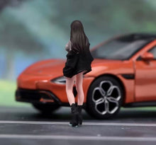 Load image into Gallery viewer, 1:64 Painted Figure Model Miniature Resin Diorama Toy Sand Cool Girl Pretty