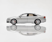 Load image into Gallery viewer, JKM 1:64 Silver S8 D3 Sedan Sports Model Diecast Metal Car New Collection