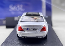 Load image into Gallery viewer, SW 1:64 Silver S65L Mk5 W221 Sedan Sports Model Diecast Metal Car New Collection