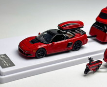 Load image into Gallery viewer, MLGB 1:64 JDM Red NA1 NSX TRA Camper Trailer Sport Model Diecast Metal Car New