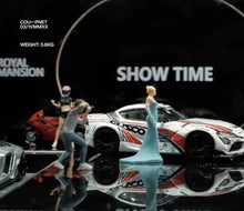 Load image into Gallery viewer, 1:64 Painted Figure Mini Model Toy Miniature Car Scenes Resin Lady Party Dress