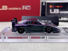 Load image into Gallery viewer, Star 1:64 Purple F40 LBWK Acrylic Base Racing Sports Model Diecast Metal Car