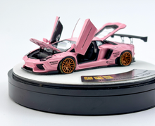 Load image into Gallery viewer, PGM 1:64 Pink LBWK Aventador LP700-4 Round Sports Model Diecast Metal Car New Collection