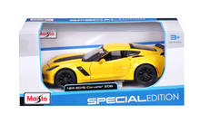 Load image into Gallery viewer, Maisto 1:24 2015 Yellow Z06 Racing Sports Model Toy Diecast Metal Car BN