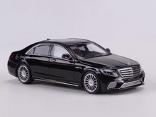 Load image into Gallery viewer, MJ 1:64 Black S65 Sedan Sports Model Diecast Metal Car BN