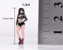 Load image into Gallery viewer, 1:64 Painted Figure Model Miniature Resin Sand Diorama Cool Pretty Girl Beauty